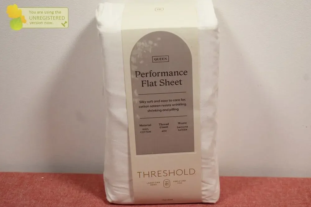 Threshold 400 Thread Count Performance Flat Sheet White Queen*